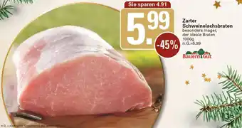 WEZ Bauern Gut Zarter Schweinelachsbraten 1000g Angebot