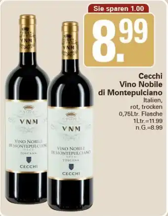 WEZ Cecchi Vino Nobile di Montepulciano 0,75Ltr. Flasche Angebot