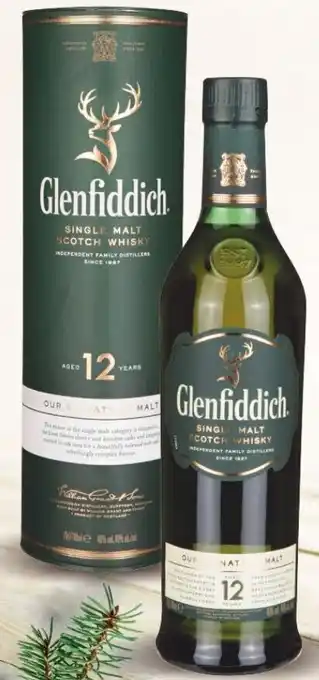 WEZ Glenfiddich Single Malt Scotch Whisky 0,7Ltr. Flasche Angebot