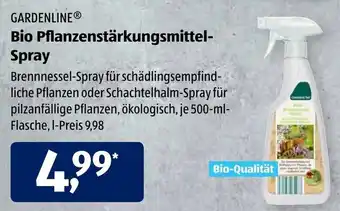 Aldi Süd Gardenline Bio Pflanzenstärkungsmittel Spray Angebot