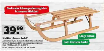 Hagebau Schlitten „davoser rodel“ Angebot