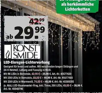 Hagebau Konst smide led-eisregen-lichtervorhang Angebot