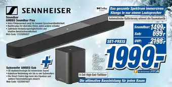 Expert Sennheiser soundbar ambeo soundbar plus oder subwoofer ambeo sub Angebot