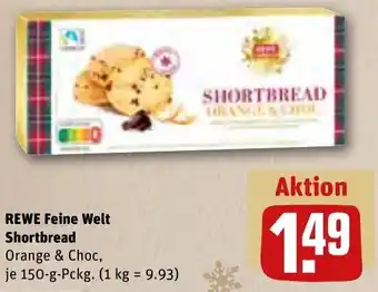 REWE Rewe Feine Welt Shortbread 150 g Pckg. Angebot