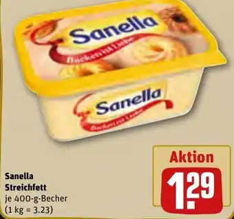 REWE Sanella Streichfett 400 g Becher Angebot