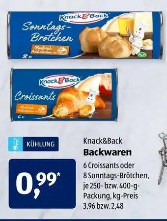 Aldi Süd Knack&Back Backwaren Angebot