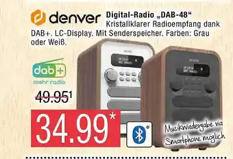 Marktkauf Denver digital-radio „dab-48“ Angebot