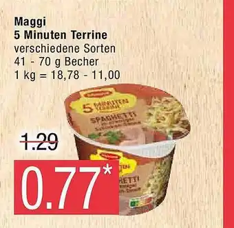 Marktkauf Maggi 5 minute terrine Angebot