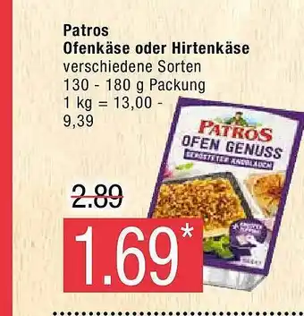 Marktkauf Patros ofenkäse oder hirtenkäse Angebot