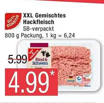 Marktkauf Gut & günstig xxl gemischtes hackfleisch Angebot