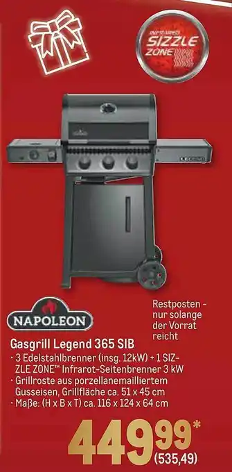 METRO Napoleon gasgrill legend 365 sib Angebot