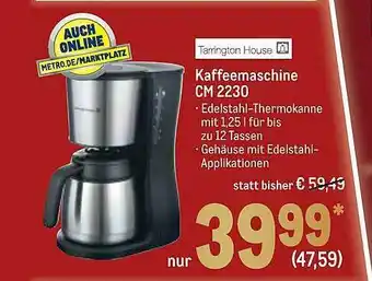 METRO Tarrington house kaffeemaschine cm 2230 Angebot