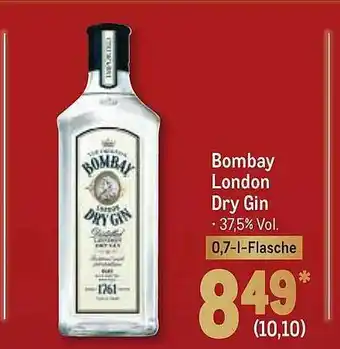 METRO Bombay london dry gin Angebot