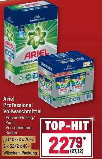 METRO Ariel professional vollwaschmittel Angebot