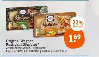 tegut Original wagner rustipani ofenbrot Angebot