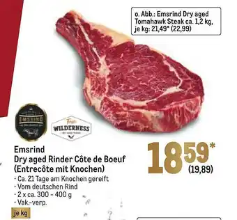 METRO Emsrind dry aged rinder côte de boeuf (entrecôte mit knochen) Angebot