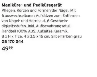 Tchibo Maniküre- und pediküregerät Angebot