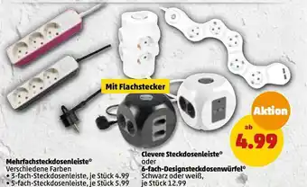 PENNY Mehrfachsteckdosenleiste, clevere steckdosenleiste Angebot