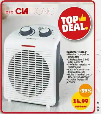 PENNY Ctc ciatronic heizlüfter hl3761 Angebot