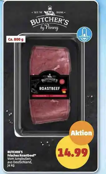 PENNY Butcher's frisches roastbeef Angebot