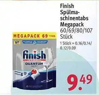 Rossmann Finish spülmaschinentabs megapack Angebot