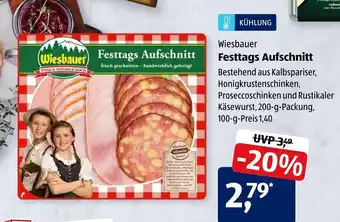 Aldi Süd Wiesbauer Festtags Aufschnitt 200g Angebot