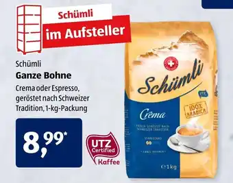 Aldi Süd Schümli Ganze Bohne 1kg Angebot