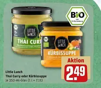 REWE Little lunch thai curry oder kürbissuppe Angebot