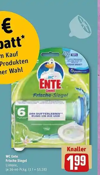 REWE Wc ente frische siegel Angebot