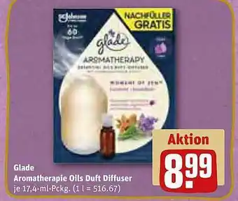 REWE Glade aromatherapic oils duft diffuser Angebot