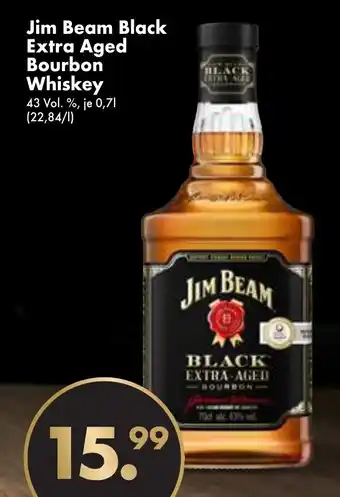 Trink und Spare Jim Beam Black Extra Aged Bourbon Whiskey 700ml Angebot