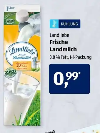 Aldi Süd Landliebe Frische Landmilch 1L Angebot