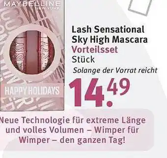 Rossmann Lash sensational sky high mascara Angebot