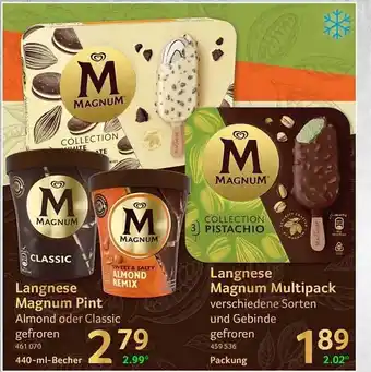 Selgros Langnese magnum pint, langnese magnum multipack Angebot