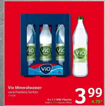 Selgros Vio mineralwasser Angebot