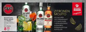 Selgros Bacardi carta blanca, spiced oder flavors Angebot