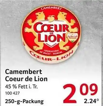 Selgros Camembert coeur de lion Angebot