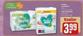 REWE Pampers feuchttücher oder feuchttücher Angebot