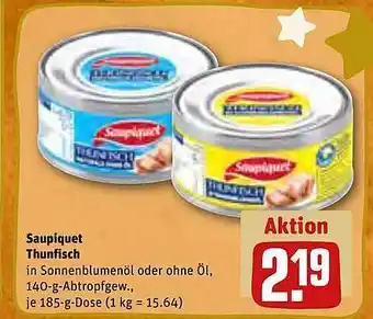 REWE Kaufpark Saupiquet thunfisch Angebot