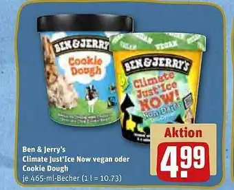 REWE Kaufpark Ben & jerry's climate just ice now vegan oder cookie dough Angebot