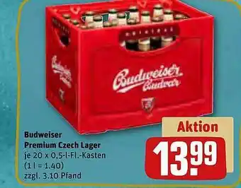 REWE Kaufpark Budweiser premium czech lager Angebot