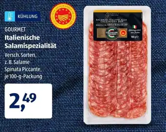 Aldi Süd Gourmet Italienische Salamispezialität 100g Angebot