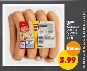 PENNY Penny xxl bockwurst Angebot