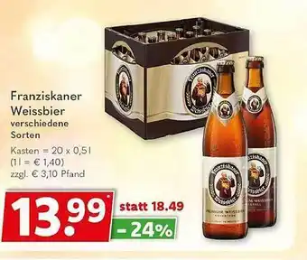 Getränkeland Franziskaner weissbier Angebot