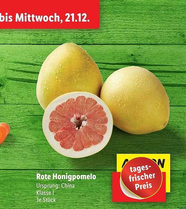 Rote honigpomelo Angebot bei Lidl