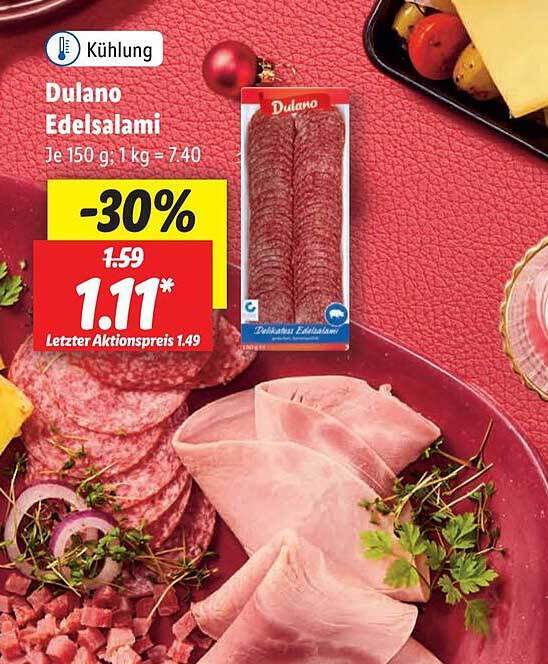 Dulano edelsalami Angebot bei Lidl
