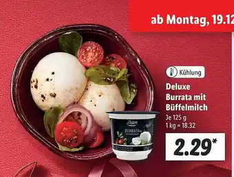 Lidl Deluxe burrata mit büffelmilch Angebot