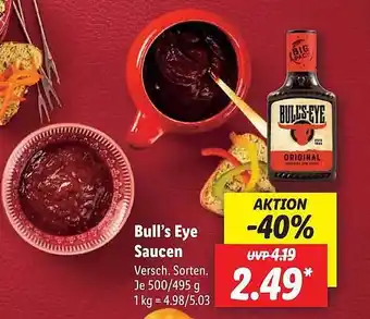 Lidl Bull's eye saucen Angebot