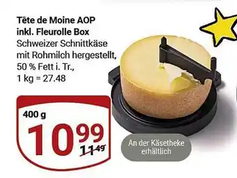 Globus Tete de moine aop inkl. feurolle box Angebot