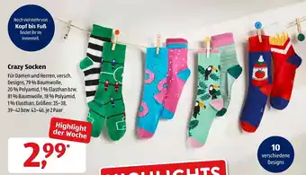 Aldi Süd Crazy Socken Angebot